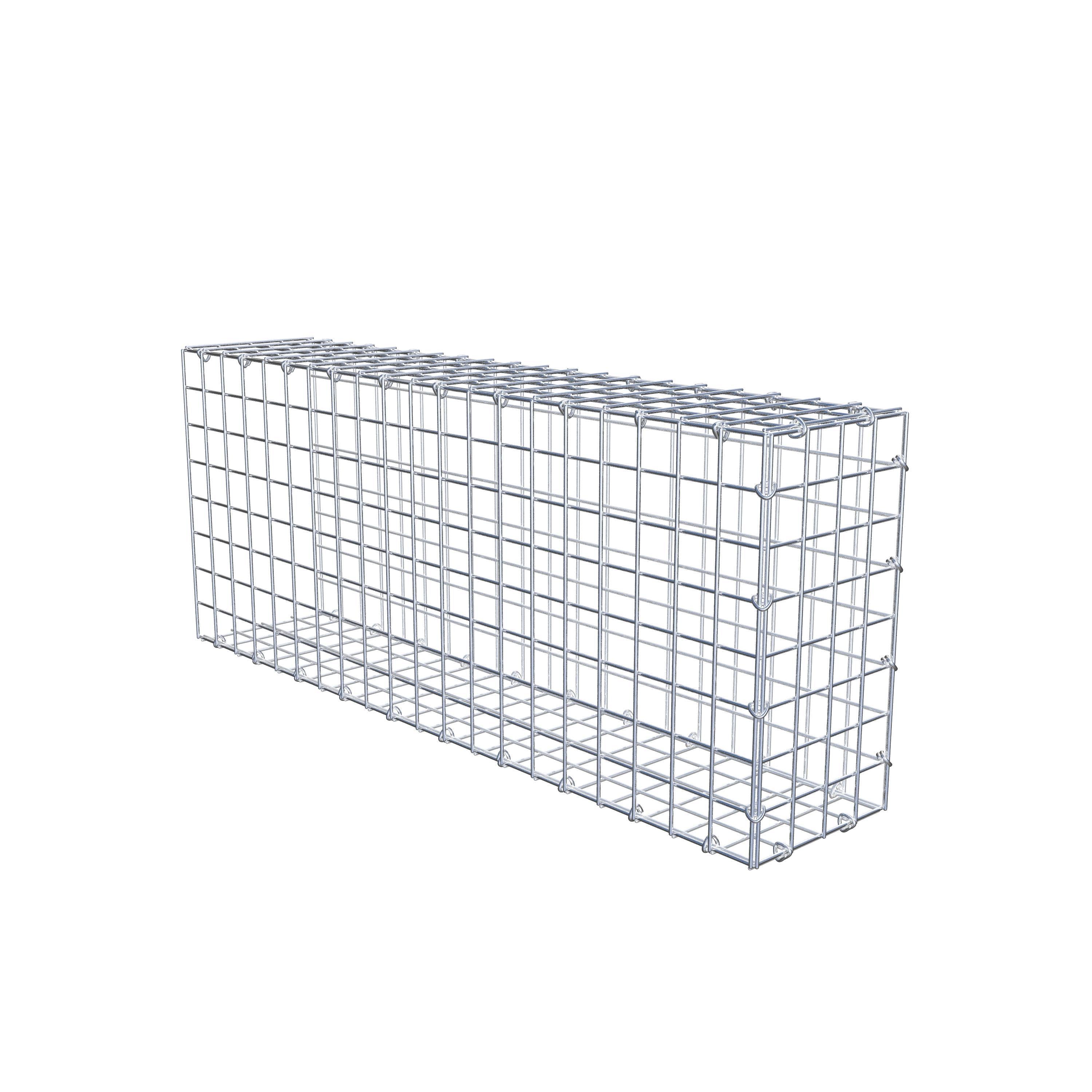 Type 2 oplegkorf 100 cm x 40 cm x 20 cm (L x H x D), maaswijdte 5 cm x 5 cm, C-ring