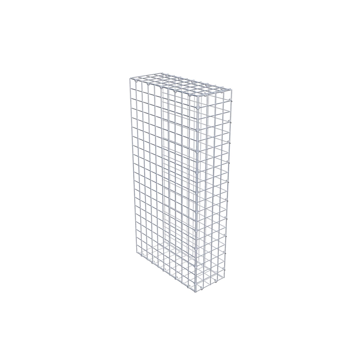 Monteret gabion type 2 100 cm x 50 cm x 20 cm (L x H x D), maskestørrelse 5 cm x 5 cm, C-ring