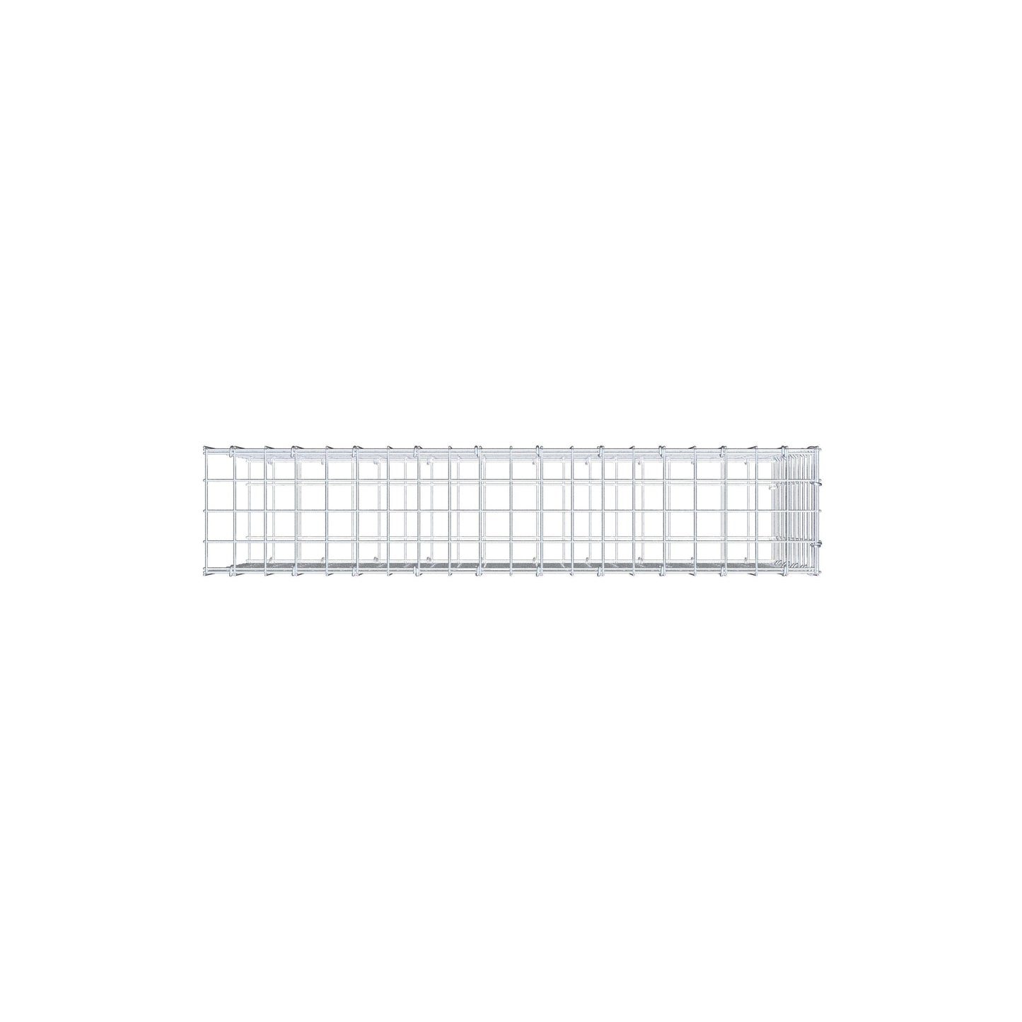 Monteret gabion type 2 100 cm x 50 cm x 20 cm (L x H x D), maskestørrelse 5 cm x 5 cm, C-ring