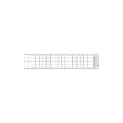 Monteret gabion type 2 100 cm x 50 cm x 20 cm (L x H x D), maskestørrelse 5 cm x 5 cm, C-ring