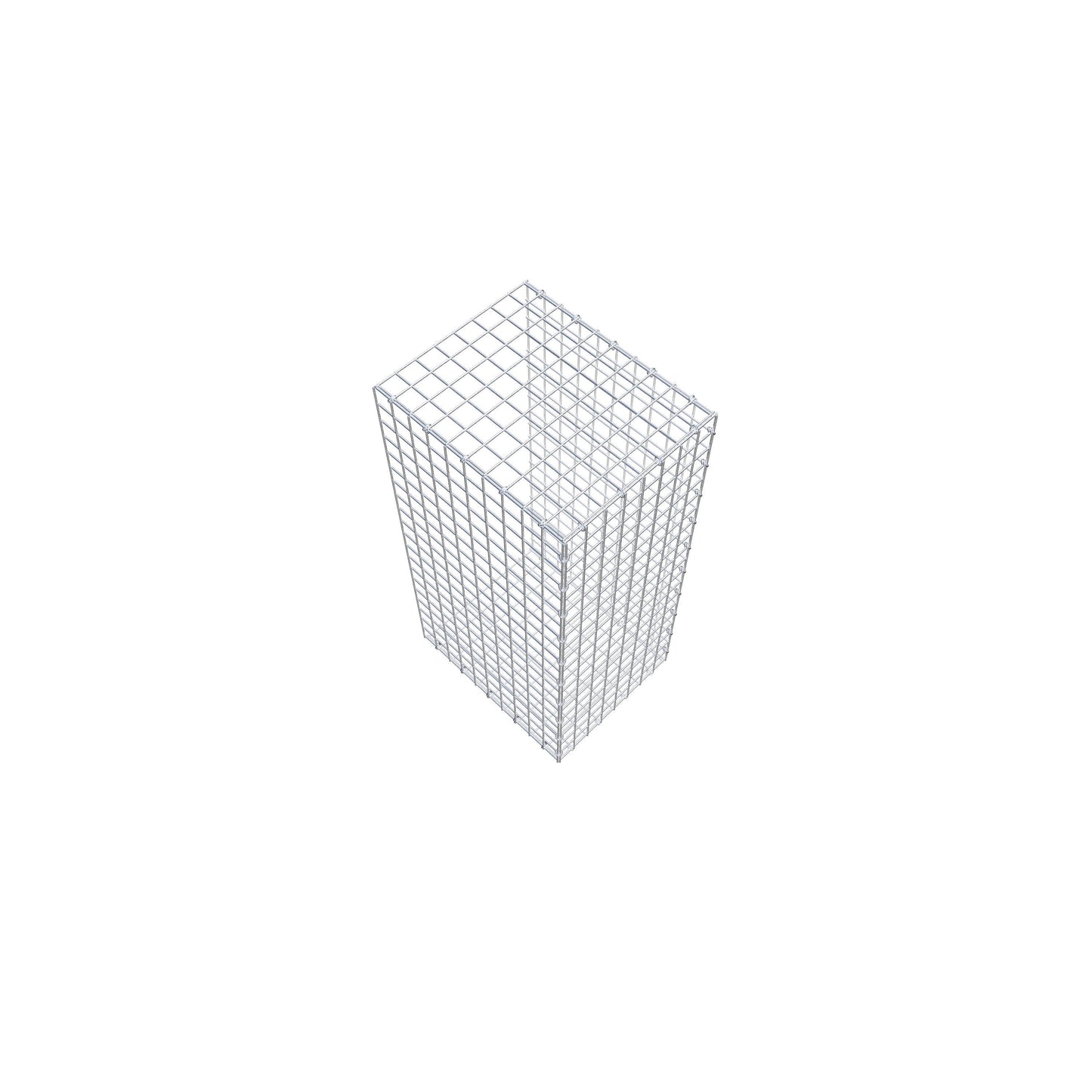 Gabbione aggiuntivo di tipo 2 100 cm x 50 cm x 40 cm (L x H x P), maglia 5 cm x 5 cm, anello a C