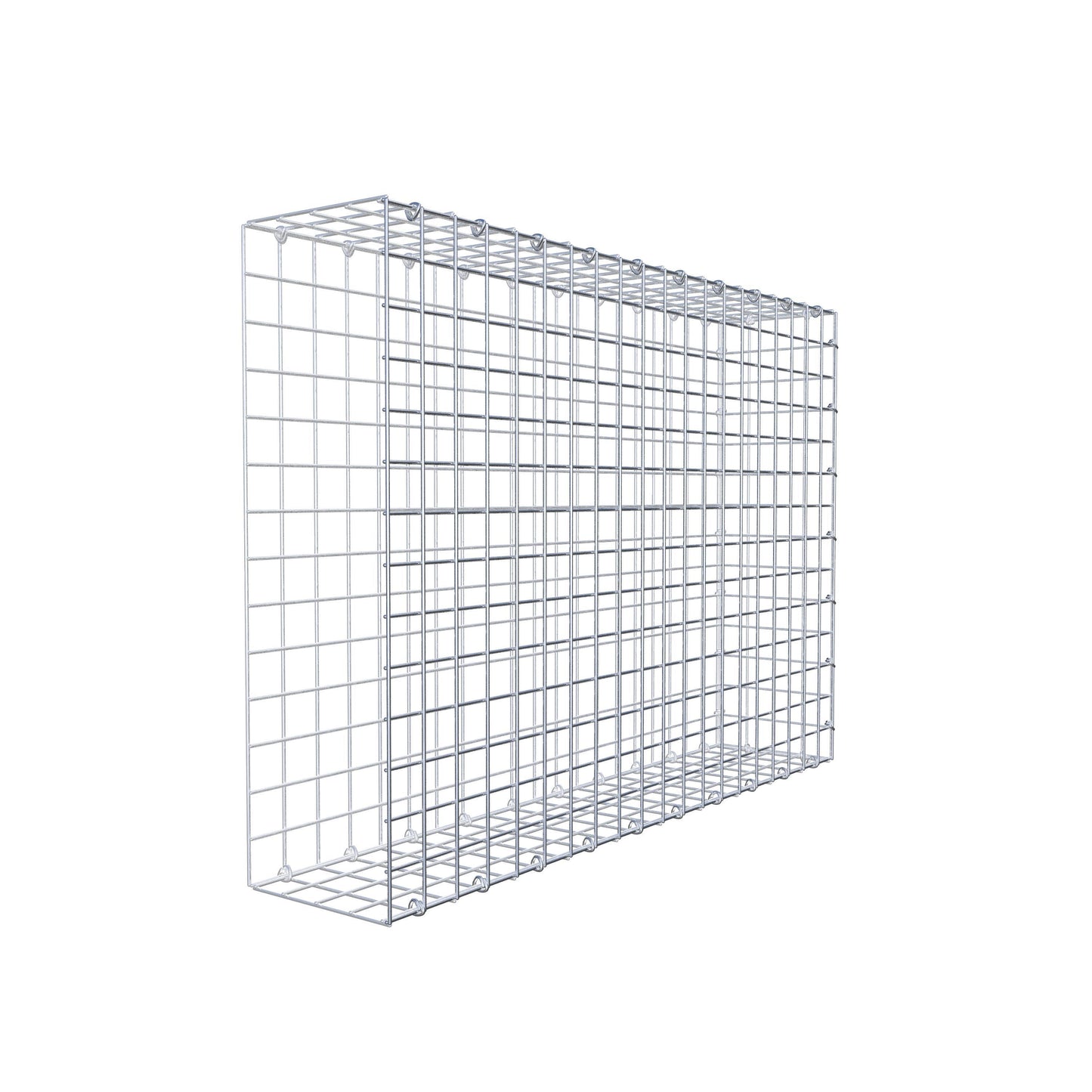 Monteret gabion type 2 100 cm x 70 cm x 20 cm (L x H x D), maskestørrelse 5 cm x 5 cm, C-ring