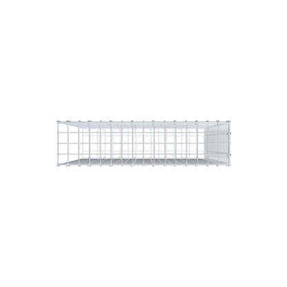 Anbaugabione Typ 2 100 cm x 80 cm x 20 cm (L x H x T), Maschenweite 5 cm x 5 cm, C-Ring