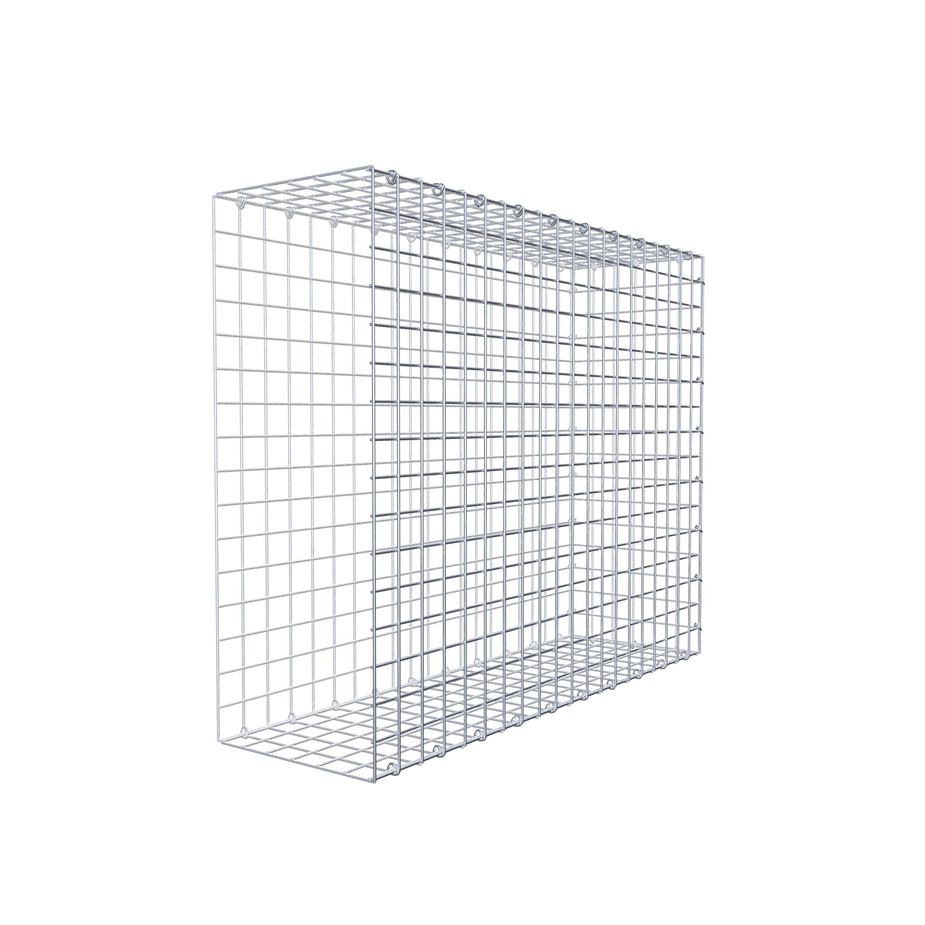 Mounted gabion type 2 100 cm x 80 cm x 30 cm (L x H x D), mesh size 5 cm x 5 cm, C-ring