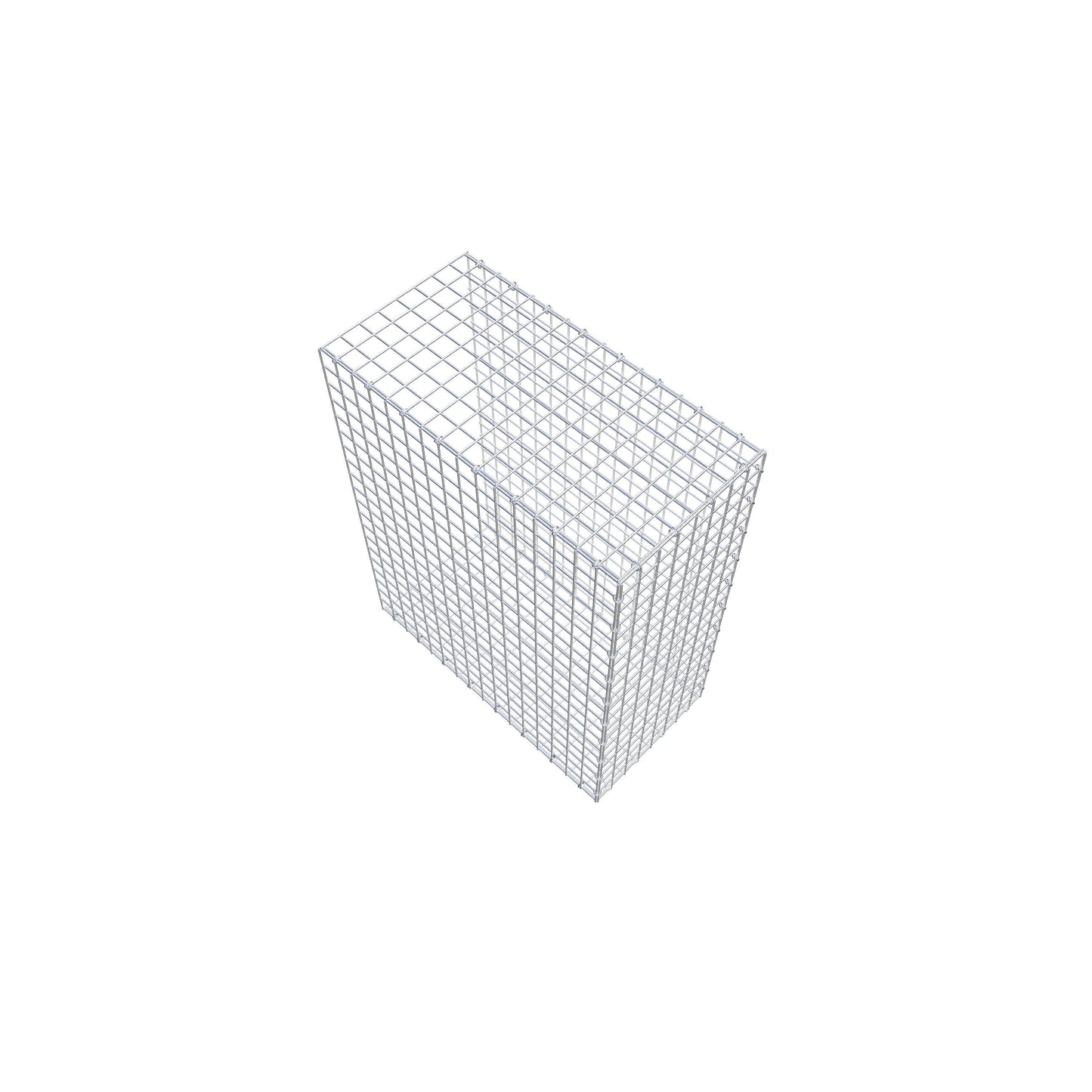 Gavión complementario de tipo 2 100 cm x 80 cm x 40 cm (largo x alto x fondo), malla 5 cm x 5 cm, anillo en C