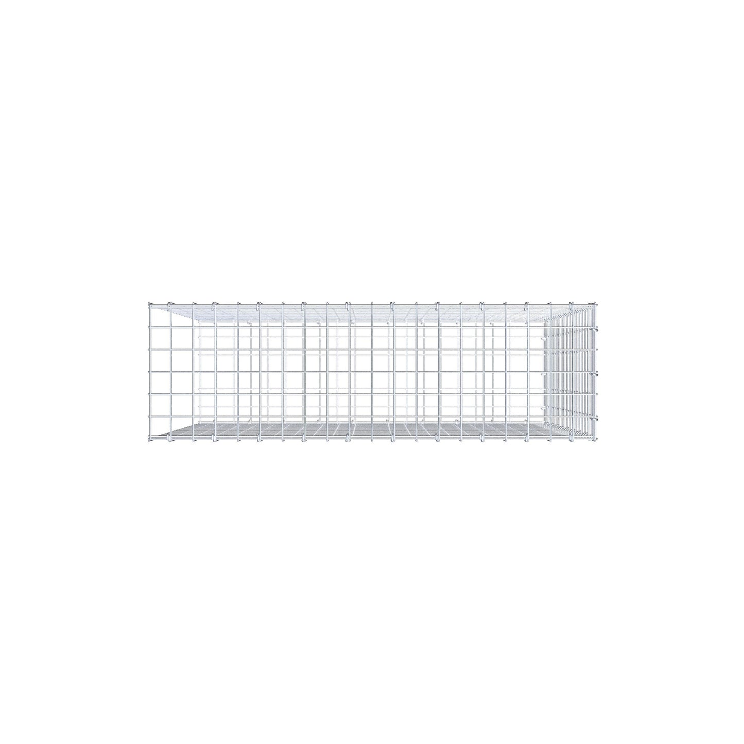 Anbaugabione Typ 2 100 cm x 90 cm x 30 cm (L x H x T), Maschenweite 5 cm x 5 cm, C-Ring