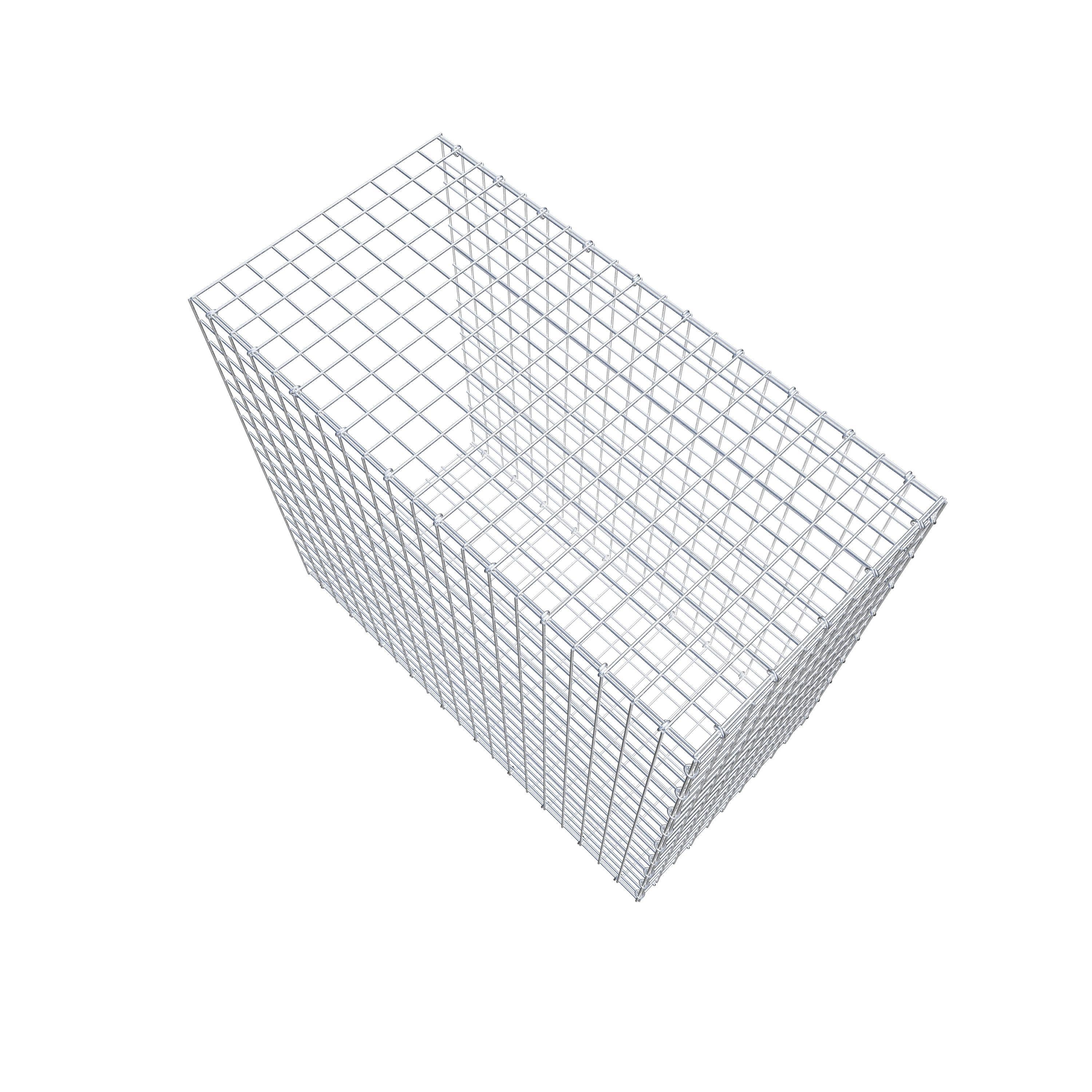 Monteret gabion type 2 100 cm x 90 cm x 50 cm (L x H x D), maskestørrelse 5 cm x 5 cm, C-ring