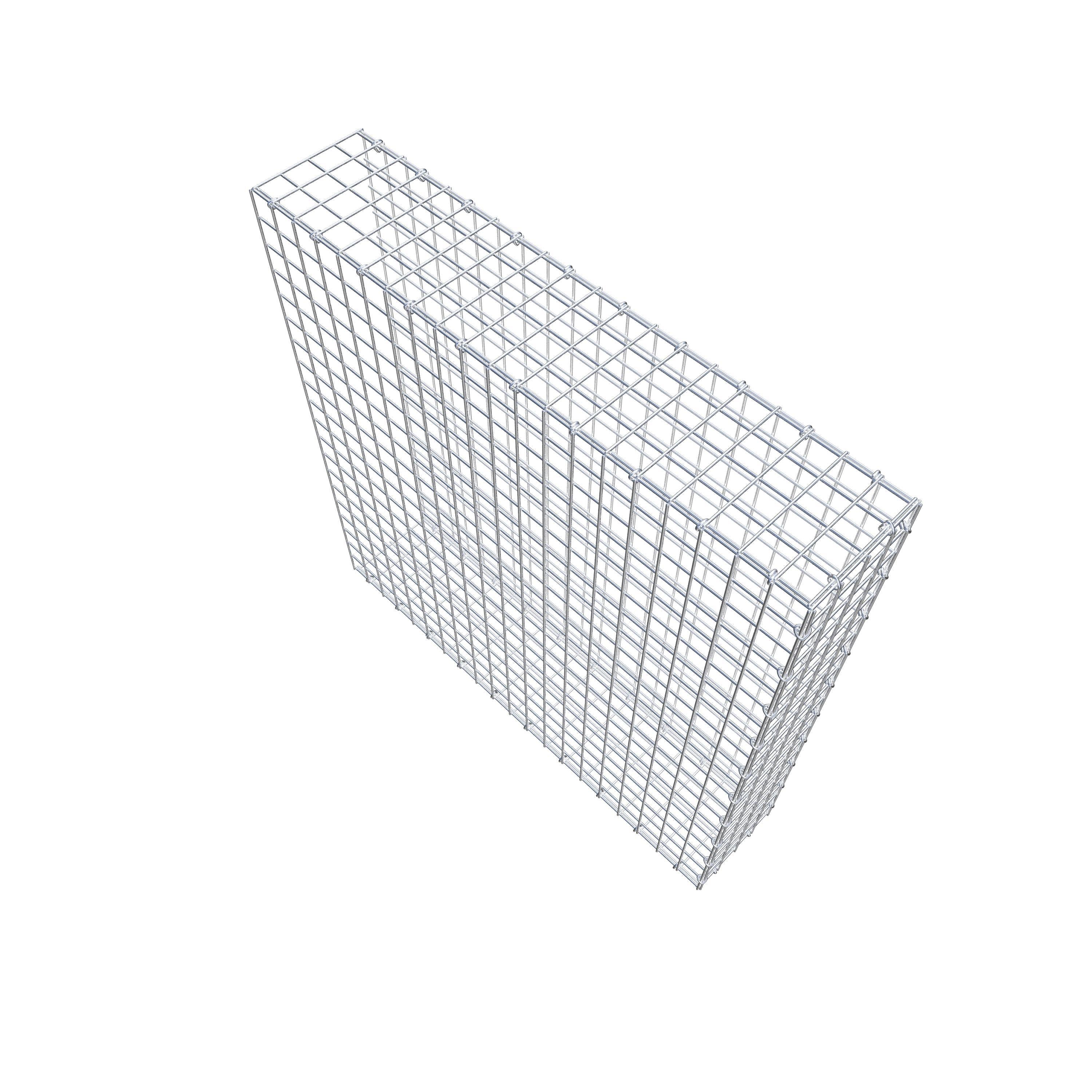 Anbaugabione Typ 2 100 cm x 100 cm x 20 cm (L x H x T), Maschenweite 5 cm x 5 cm, C-Ring