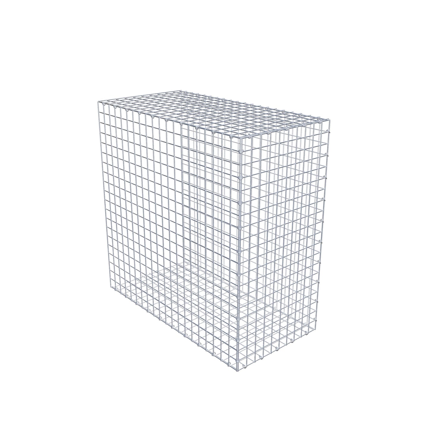 Monteret gabion type 2 100 cm x 100 cm x 50 cm (L x H x D), maskestørrelse 5 cm x 5 cm, C-ring