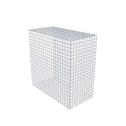 Monteret gabion type 2 100 cm x 100 cm x 50 cm (L x H x D), maskestørrelse 5 cm x 5 cm, C-ring