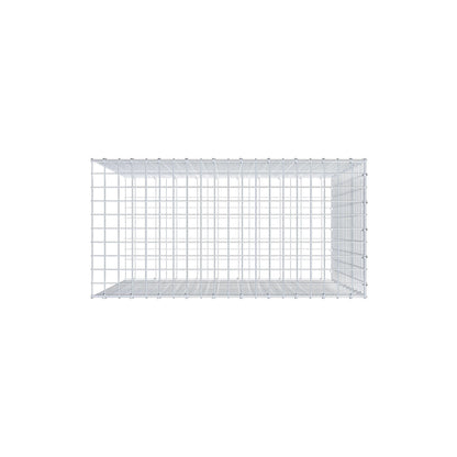 Monteret gabion type 2 100 cm x 100 cm x 50 cm (L x H x D), maskestørrelse 5 cm x 5 cm, C-ring