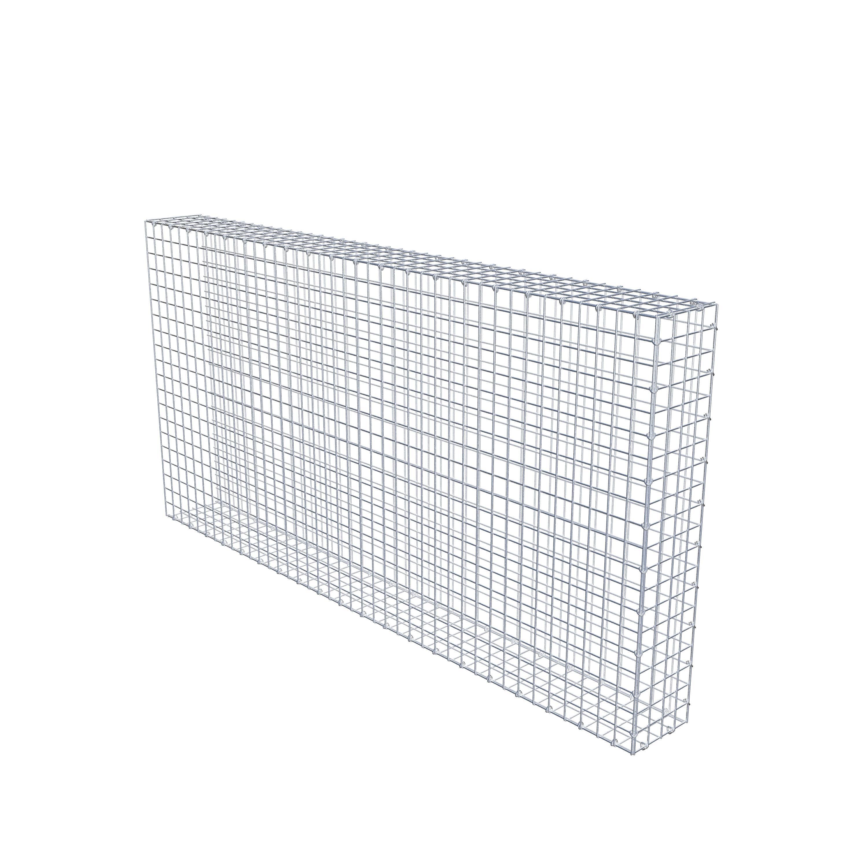 Monteret gabion type 2 200 cm x 100 cm x 20 cm (L x H x D), maskestørrelse 5 cm x 5 cm, C-ring