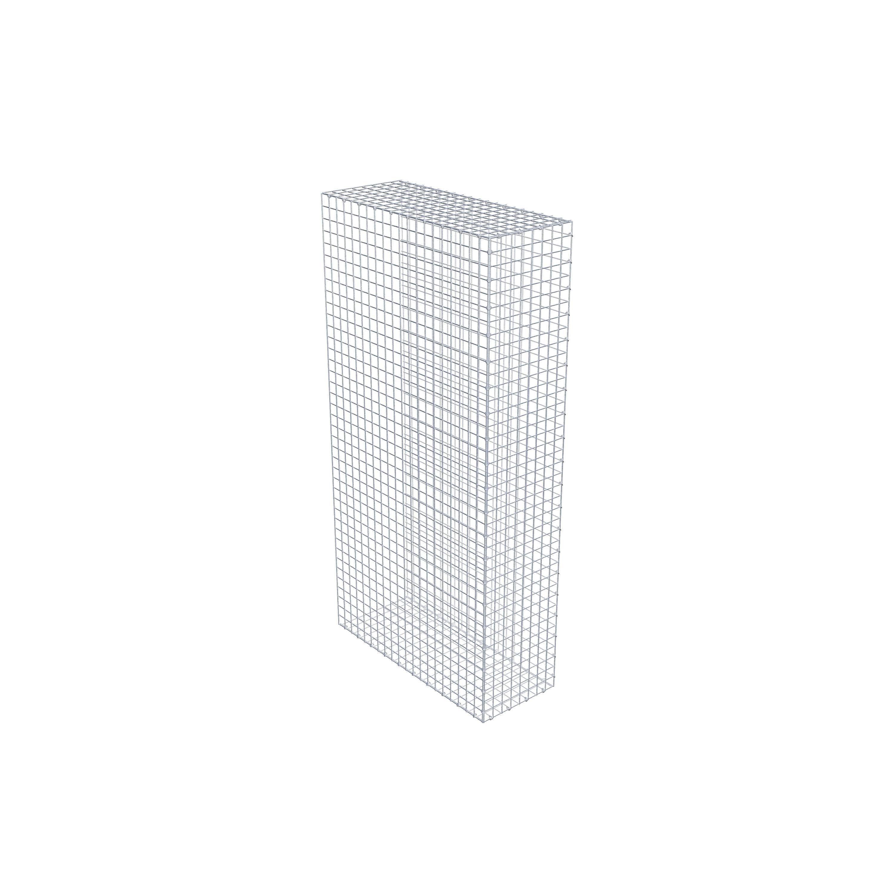 Opzetpaal type 2 200 cm x 100 cm x 40 cm (L x H x D), maaswijdte 5 cm x 5 cm, C-ring
