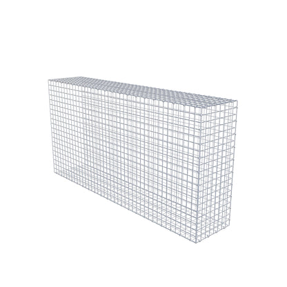 Opzetpaal type 2 200 cm x 100 cm x 40 cm (L x H x D), maaswijdte 5 cm x 5 cm, C-ring