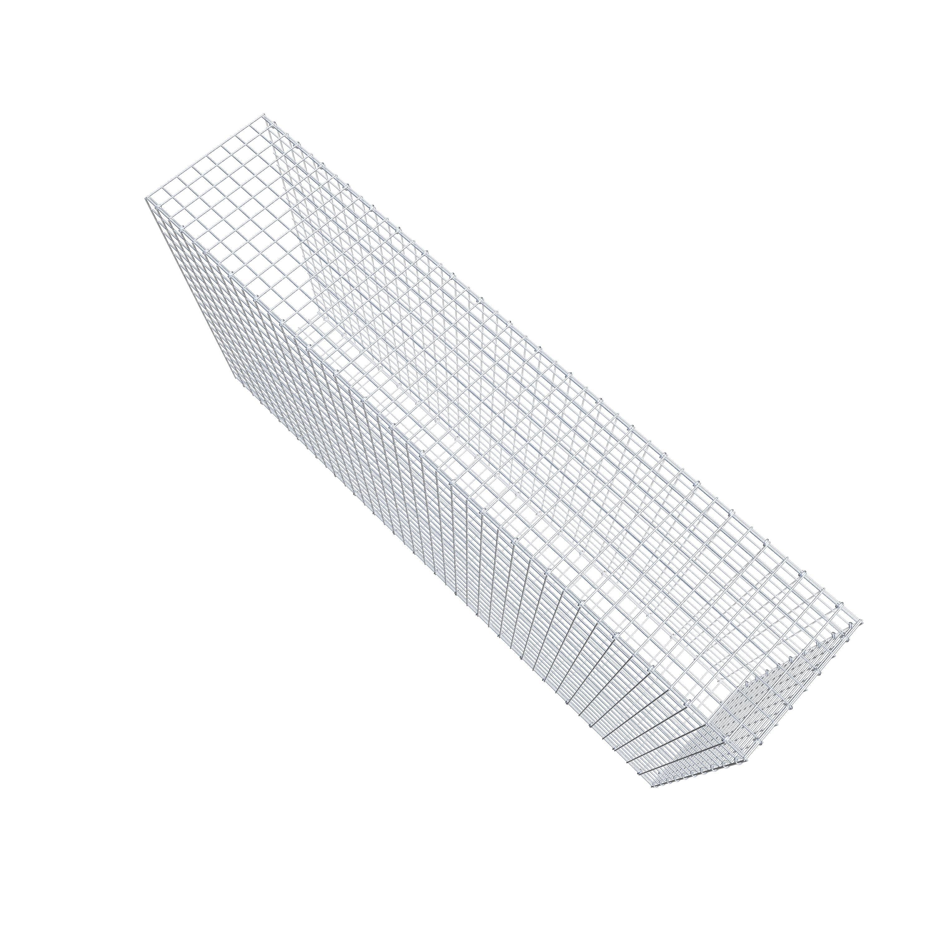 Opzetpaal type 2 200 cm x 100 cm x 40 cm (L x H x D), maaswijdte 5 cm x 5 cm, C-ring