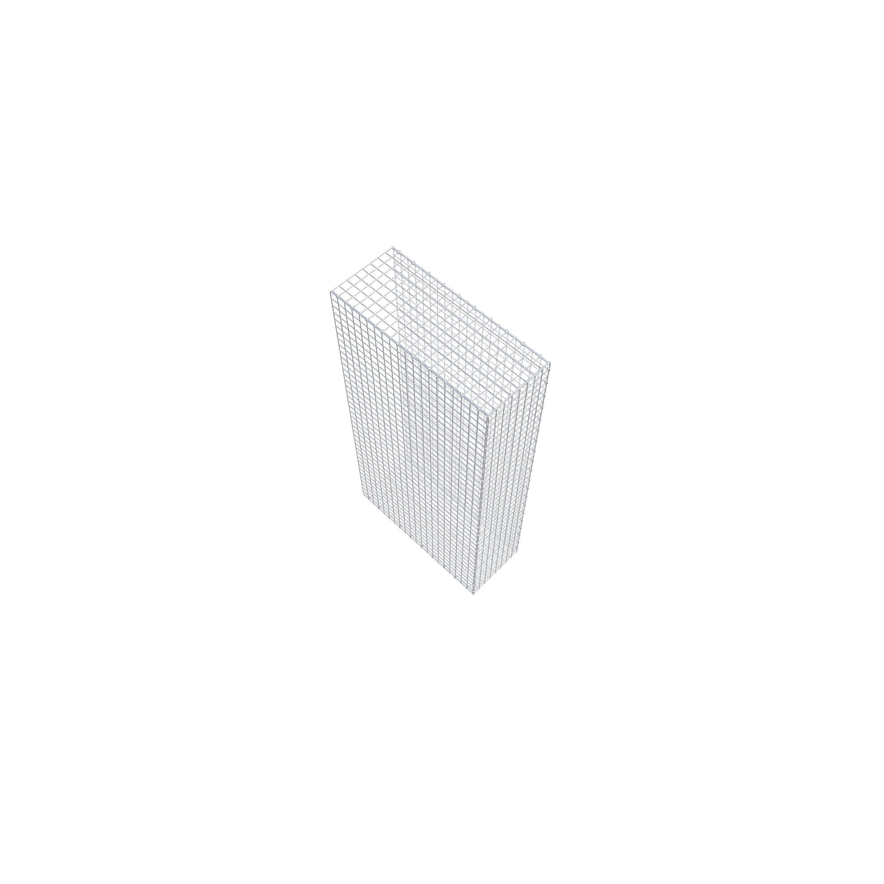Opzetpaal type 2 200 cm x 100 cm x 40 cm (L x H x D), maaswijdte 5 cm x 5 cm, C-ring