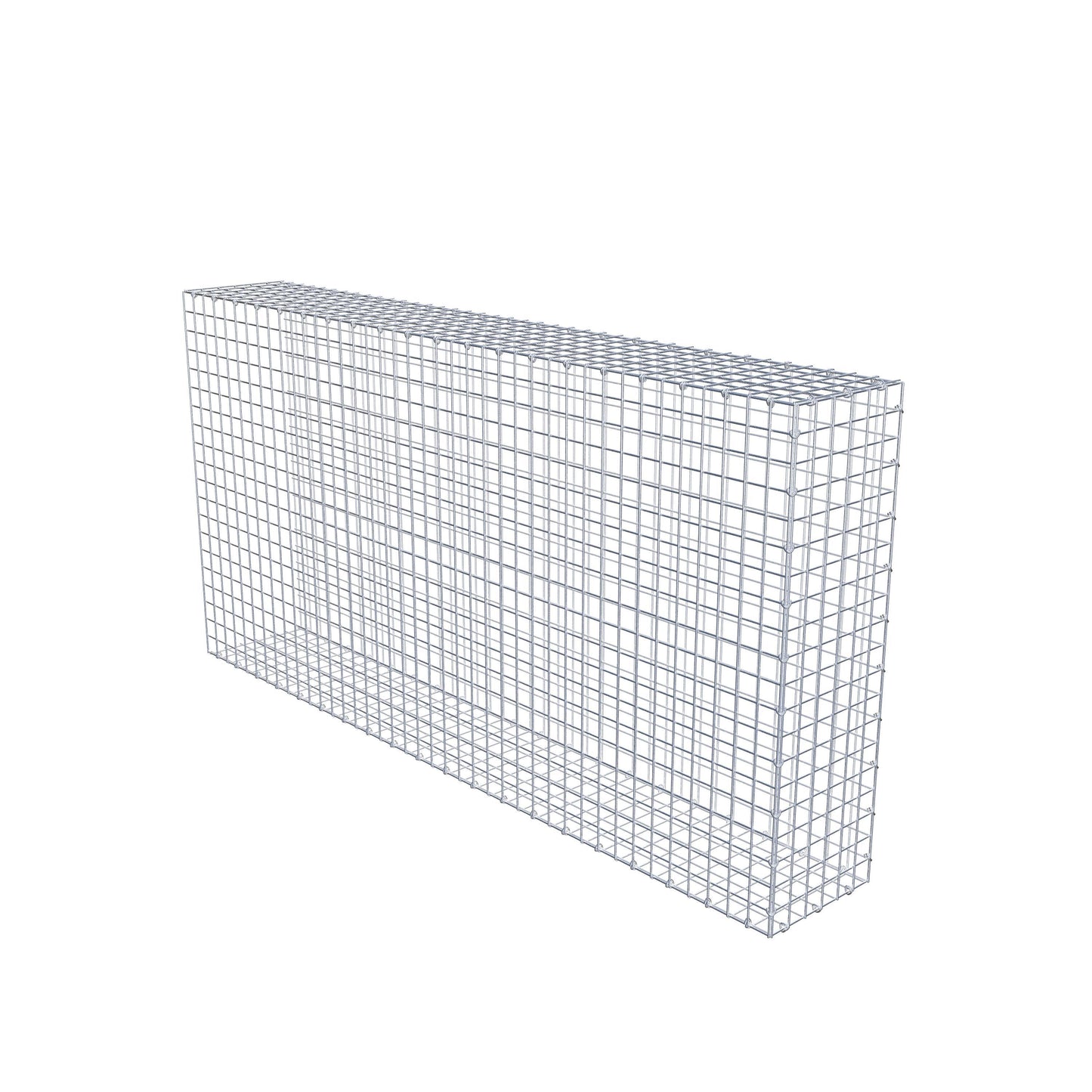 Monteret gabion type 2 200 cm x 100 cm x 30 cm (L x H x D), maskestørrelse 5 cm x 5 cm, C-ring