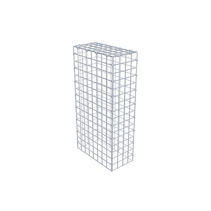 Monteret gabion type 3 80 cm x 40 cm x 20 cm (L x H x D), maskestørrelse 5 cm x 5 cm, C-ring