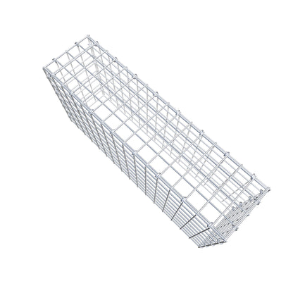 Monteret gabion type 3 80 cm x 40 cm x 20 cm (L x H x D), maskestørrelse 5 cm x 5 cm, C-ring