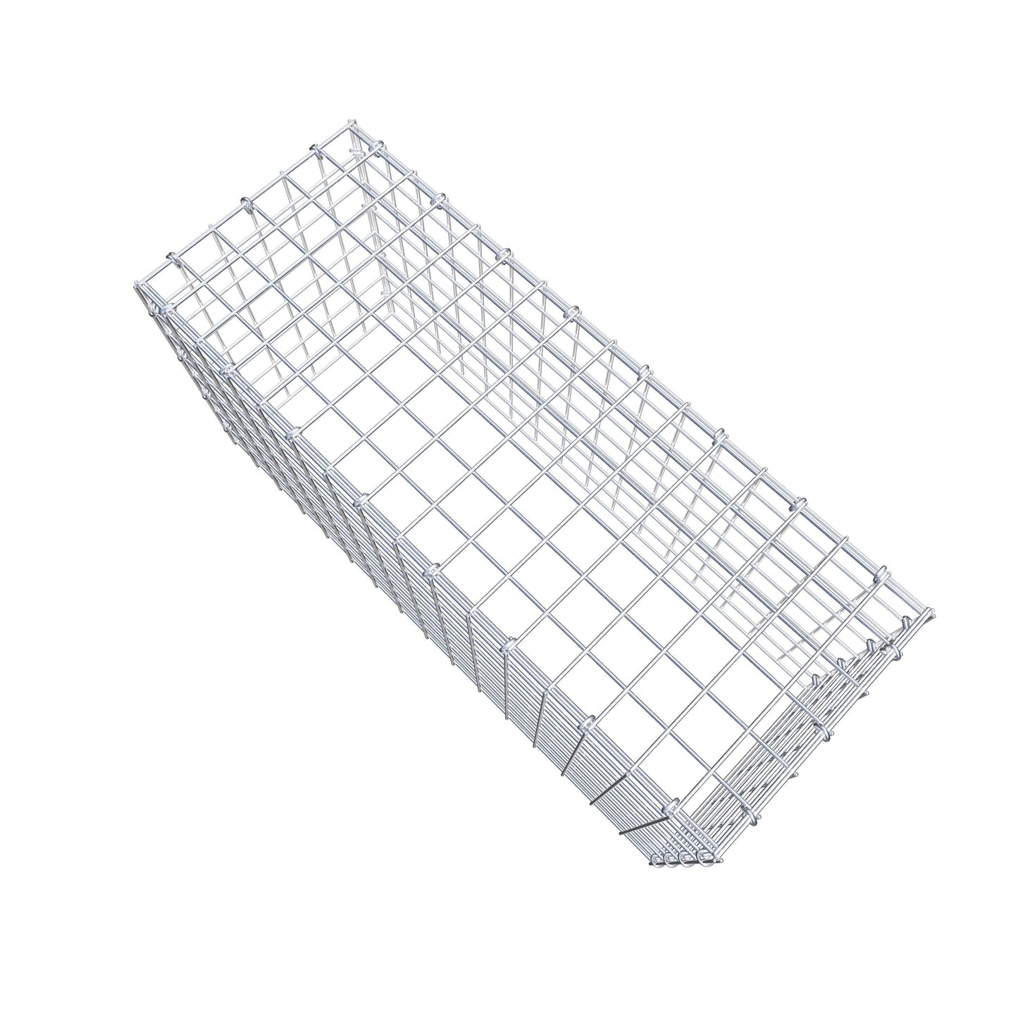 Monteret gabion type 3 80 cm x 40 cm x 30 cm (L x H x D), maskestørrelse 5 cm x 5 cm, C-ring