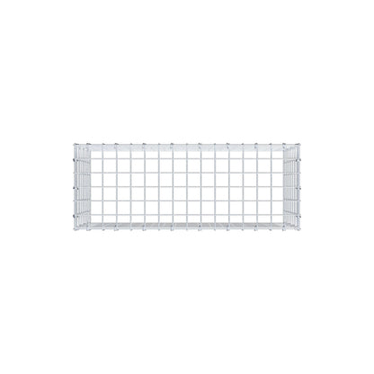Monteret gabion type 3 80 cm x 40 cm x 30 cm (L x H x D), maskestørrelse 5 cm x 5 cm, C-ring