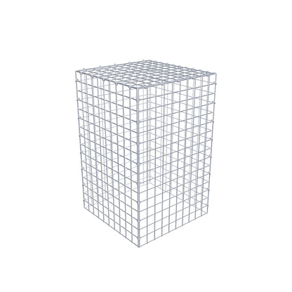 Monteret gabion type 3 80 cm x 50 cm x 50 cm (L x H x D), maskestørrelse 5 cm x 5 cm, C-ring