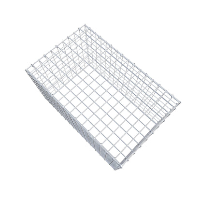 Monteret gabion type 3 80 cm x 50 cm x 50 cm (L x H x D), maskestørrelse 5 cm x 5 cm, C-ring