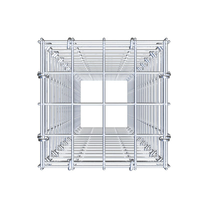 Gavión adicional tipo 3 100 cm x 20 cm x 20 cm (L x A x P), malla 5 cm x 5 cm, anillo en C
