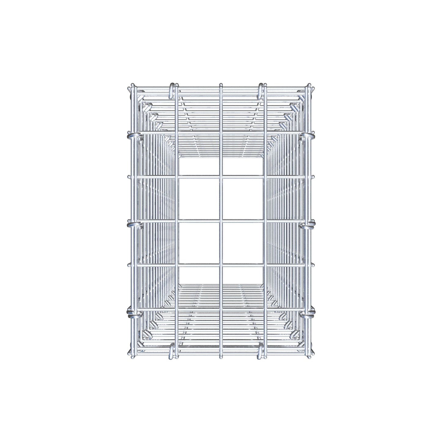 Monteret gabion type 3 100 cm x 20 cm x 30 cm (L x H x D), maskestørrelse 5 cm x 5 cm, C-ring