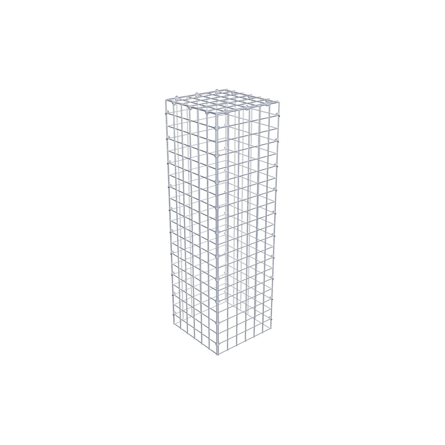 Typ 3 påbyggnadsgabion 100 cm x 30 cm x 30 cm (L x H x D), maskstorlek 5 cm x 5 cm, C-ring