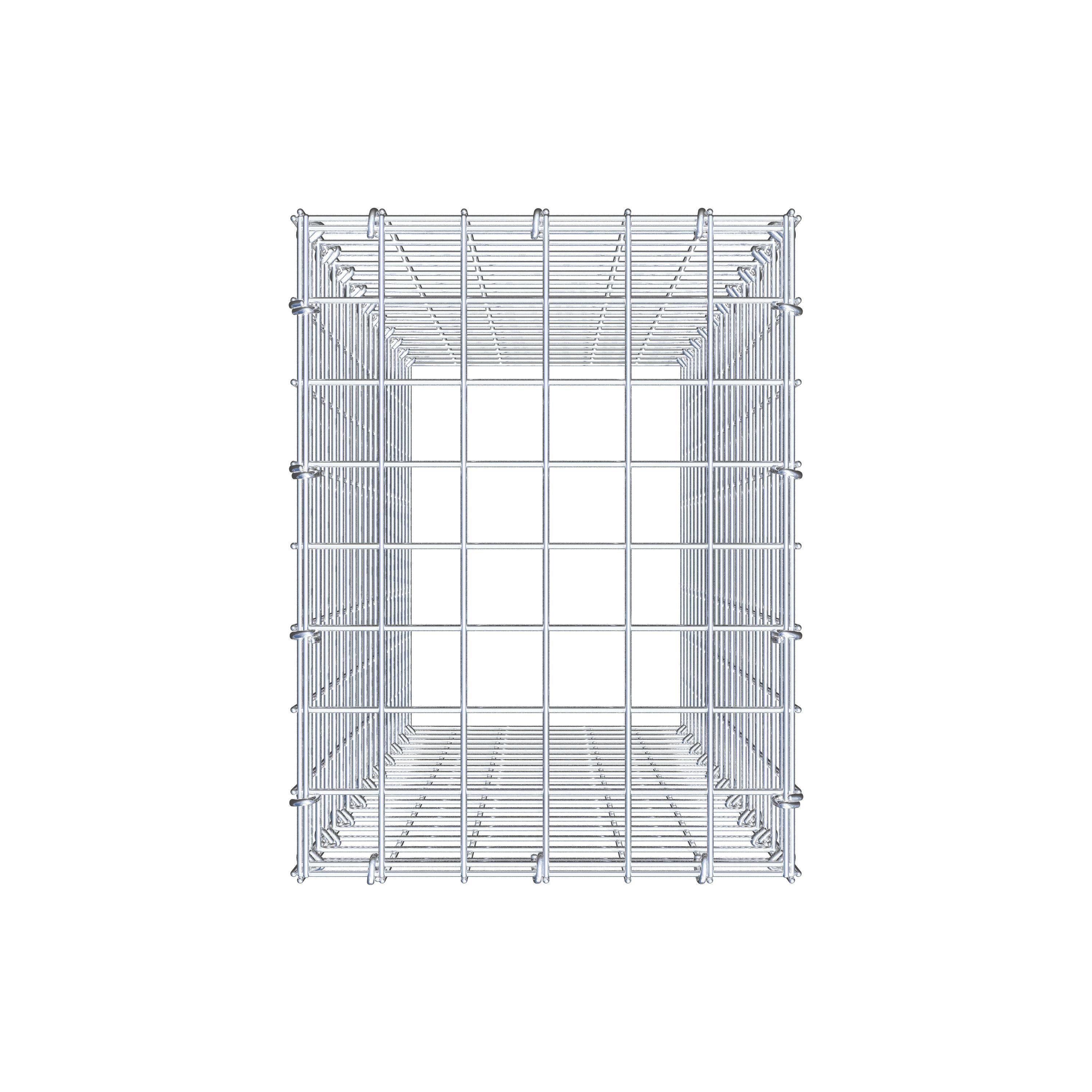 Gabião Tipo 3 100 cm x 30 cm x 40 cm (C x A x P), malhagem 5 cm x 5 cm, anel C