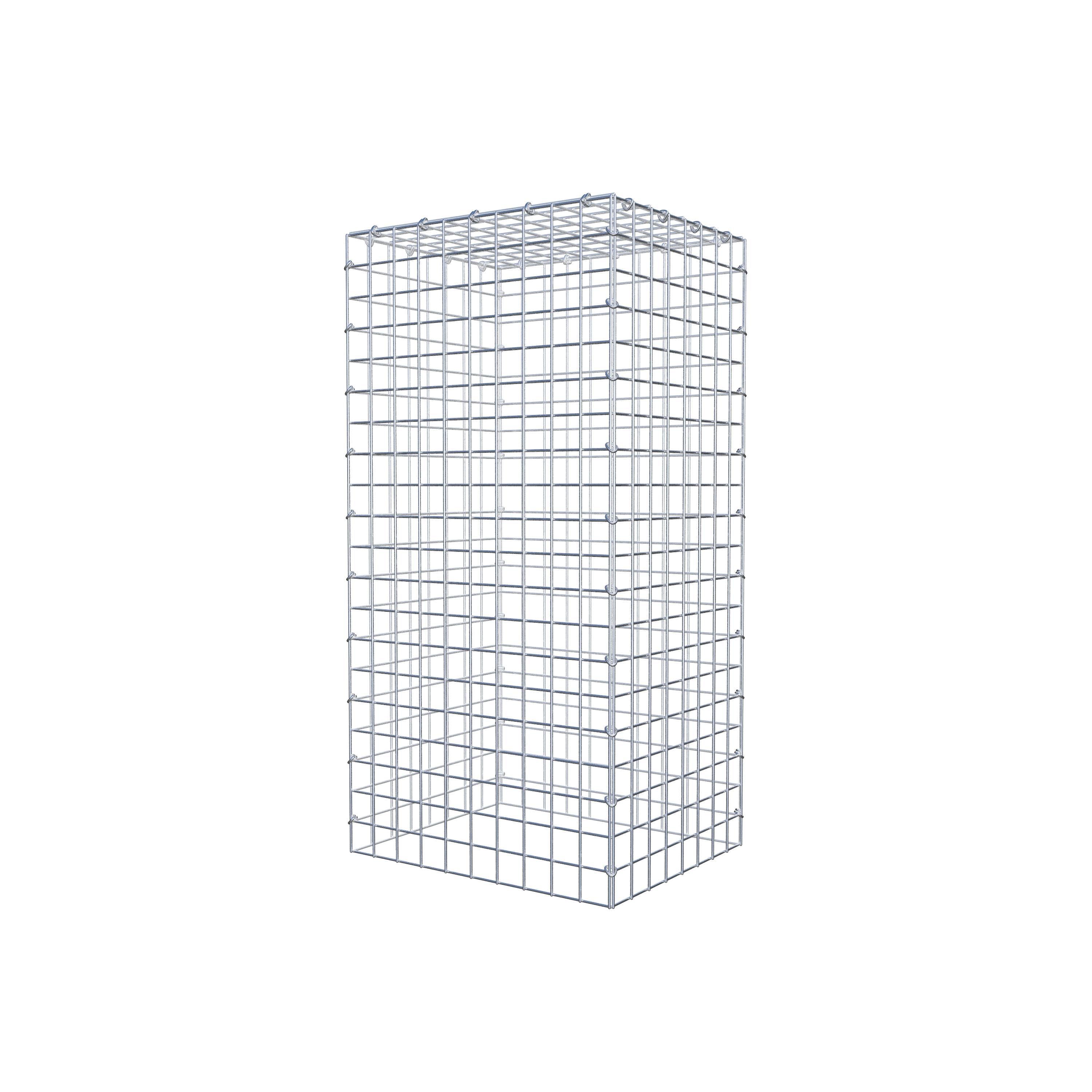 Anbaugabione Typ 3 100 cm x 40 cm x 50 cm (L x H x T), Maschenweite 5 cm x 5 cm, C-Ring