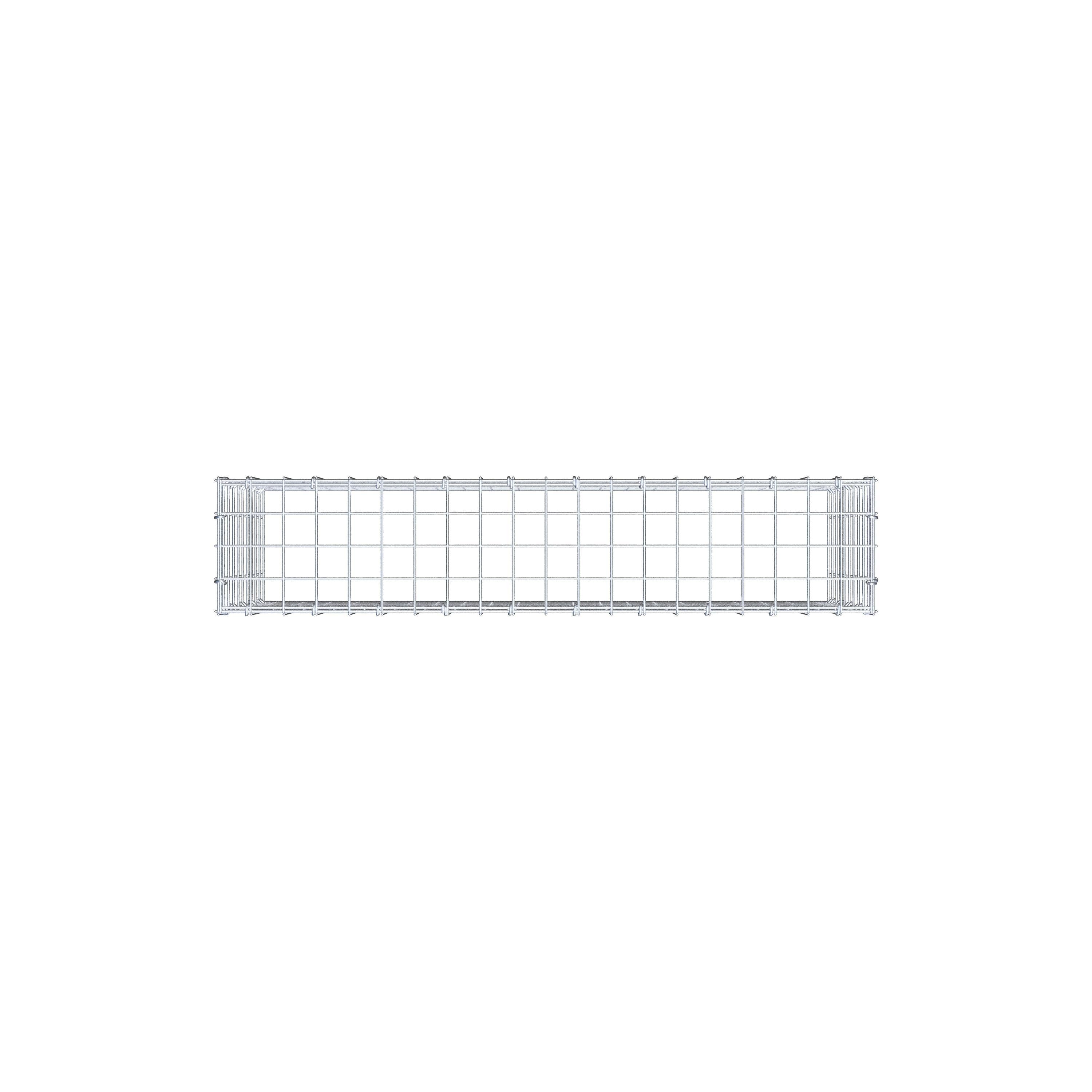 Anbaugabione Typ 3 100 cm x 50 cm x 20 cm (L x H x T), Maschenweite 5 cm x 5 cm, C-Ring