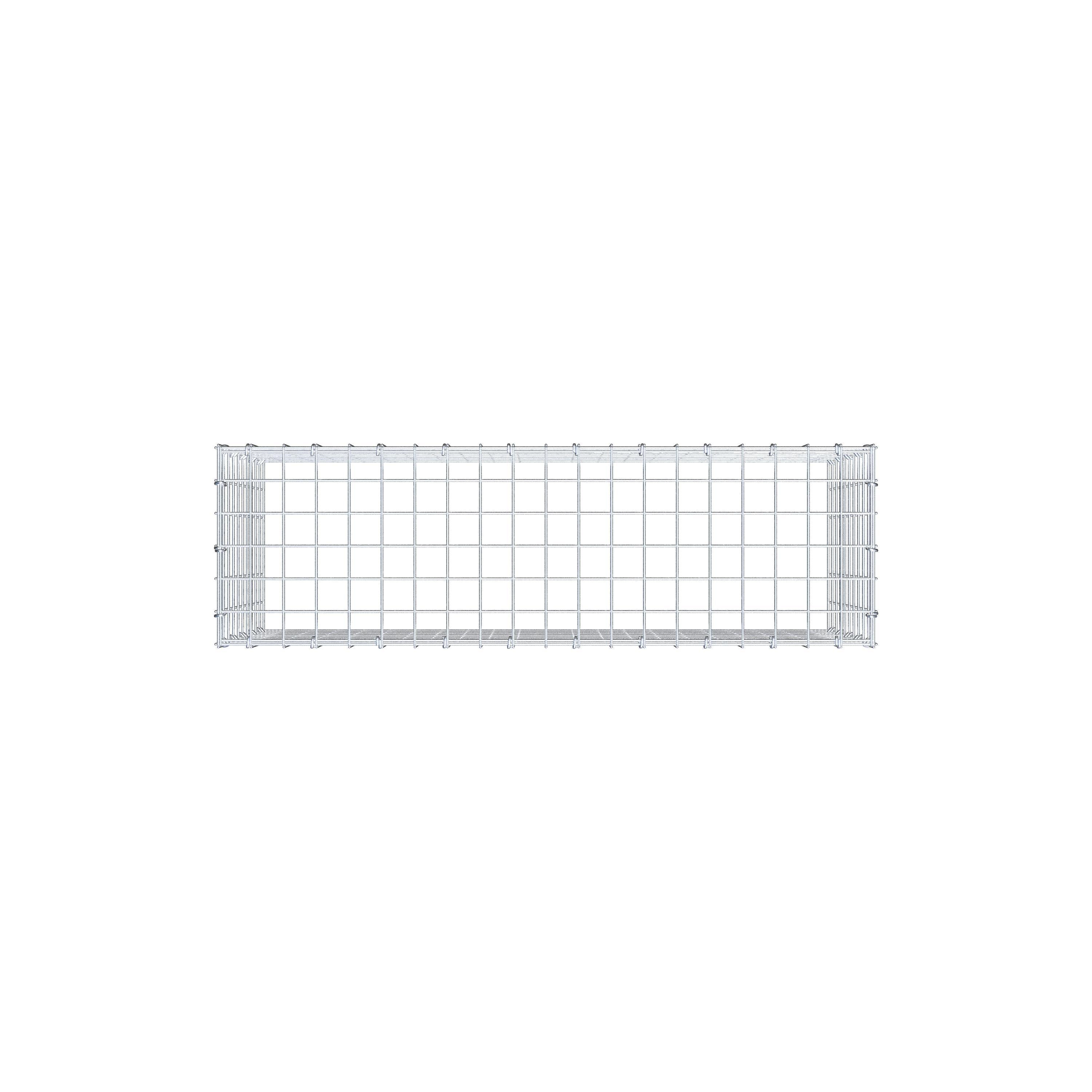 Anbaugabione Typ 3 100 cm x 50 cm x 30 cm (L x H x T), Maschenweite 5 cm x 5 cm, C-Ring