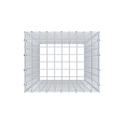 Monteret gabion type 3 100 cm x 50 cm x 40 cm (L x H x D), maskestørrelse 5 cm x 5 cm, C-ring