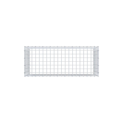 Monteret gabion type 3 100 cm x 50 cm x 40 cm (L x H x D), maskestørrelse 5 cm x 5 cm, C-ring