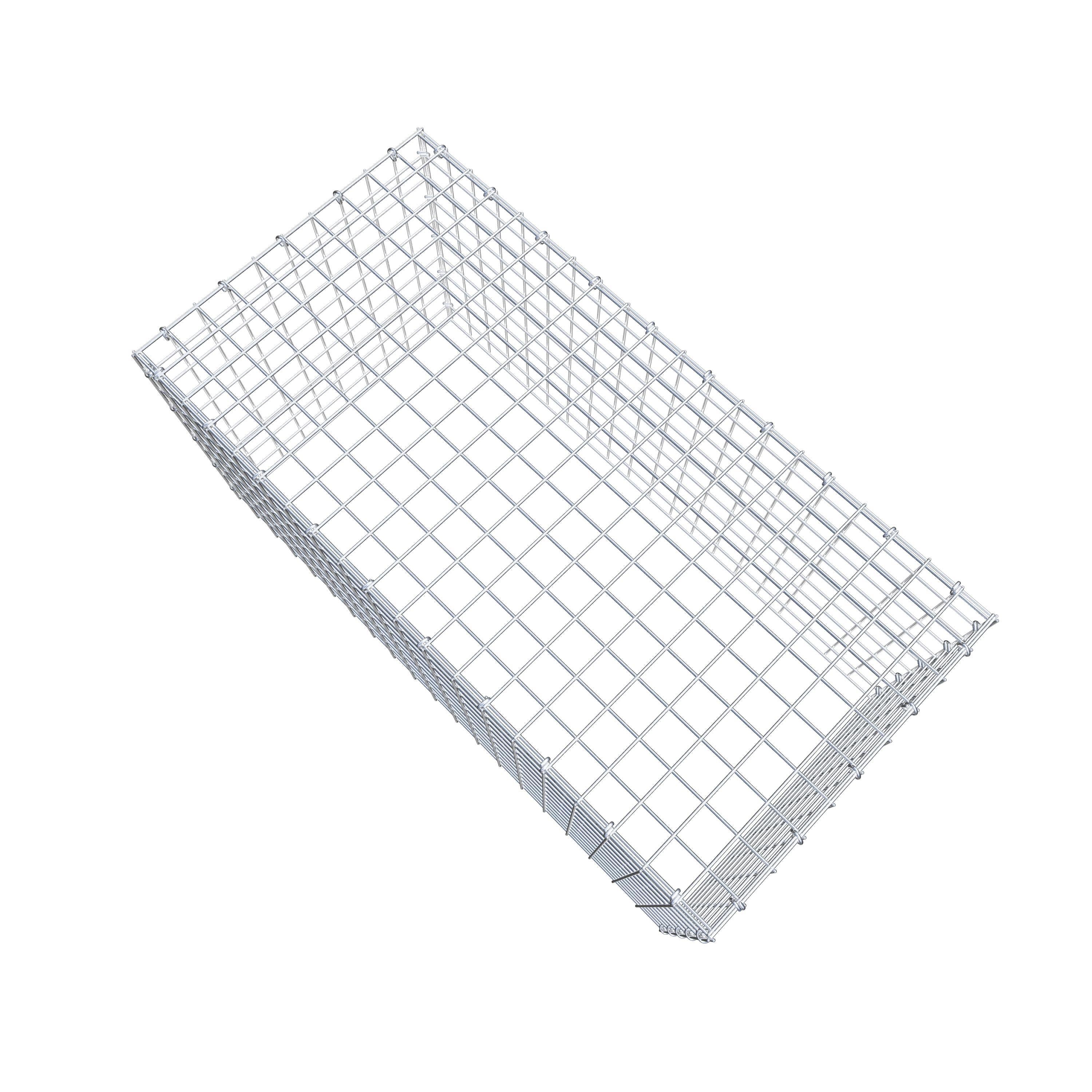 Anbaugabione Typ 3 100 cm x 50 cm x 50 cm (L x H x T), Maschenweite 5 cm x 5 cm, C-Ring