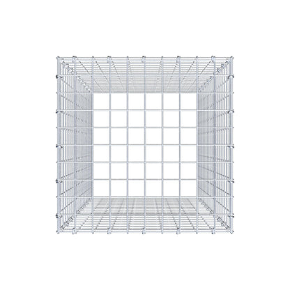 Typ 3 påbyggnadsgabion 100 cm x 50 cm x 50 cm (L x H x D), maskstorlek 5 cm x 5 cm, C-ring