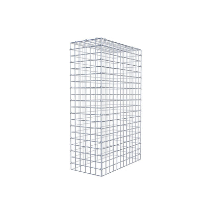 Typ 3 påbyggnadsgabion 100 cm x 60 cm x 30 cm (L x H x D), maskstorlek 5 cm x 5 cm, C-ring