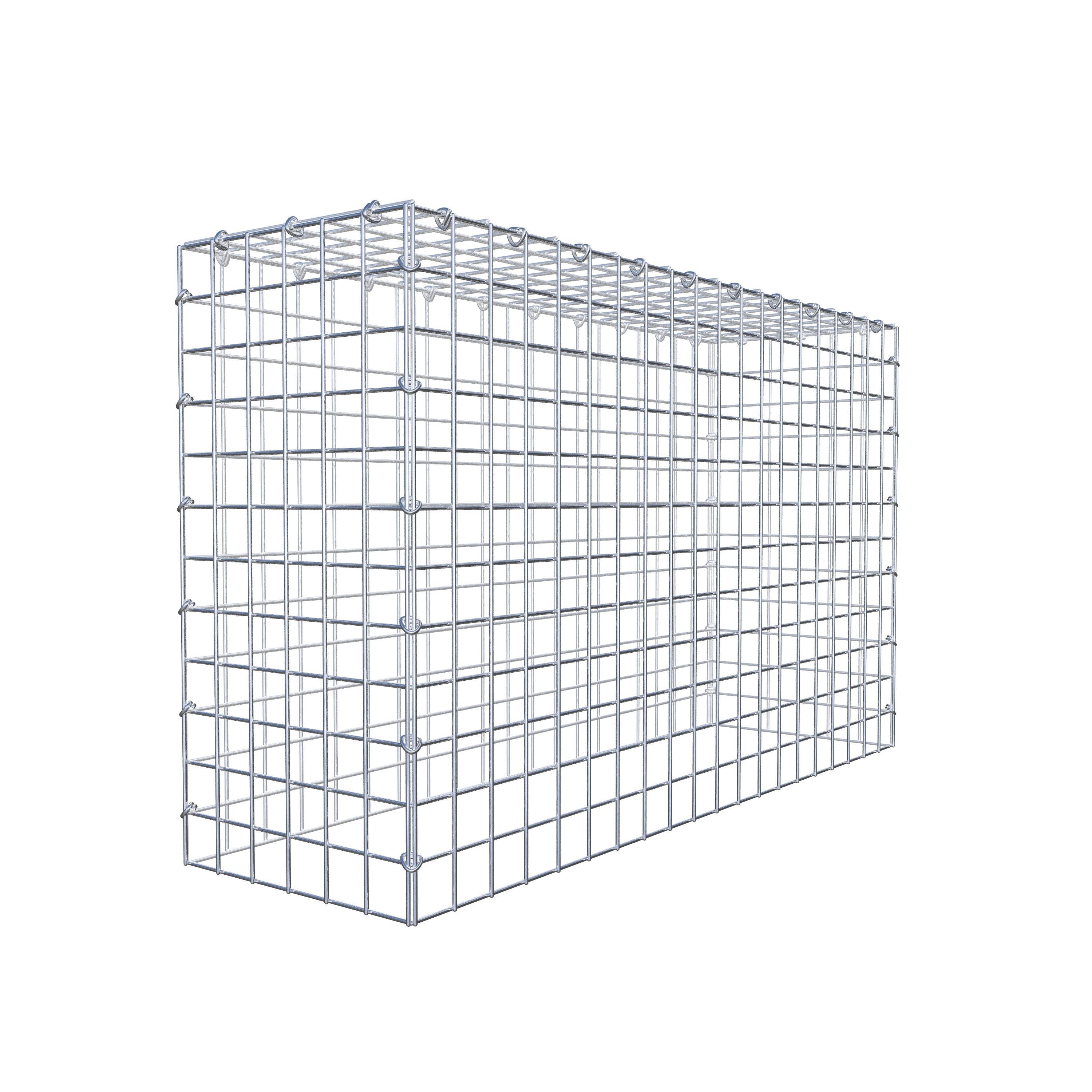 Anbaugabione Typ 3 100 cm x 60 cm x 30 cm (L x H x T), Maschenweite 5 cm x 5 cm, C-Ring