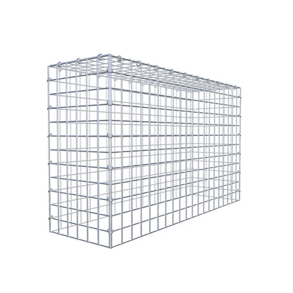 Typ 3 påbyggnadsgabion 100 cm x 60 cm x 30 cm (L x H x D), maskstorlek 5 cm x 5 cm, C-ring