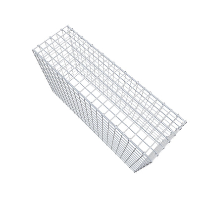 Typ 3 påbyggnadsgabion 100 cm x 60 cm x 30 cm (L x H x D), maskstorlek 5 cm x 5 cm, C-ring
