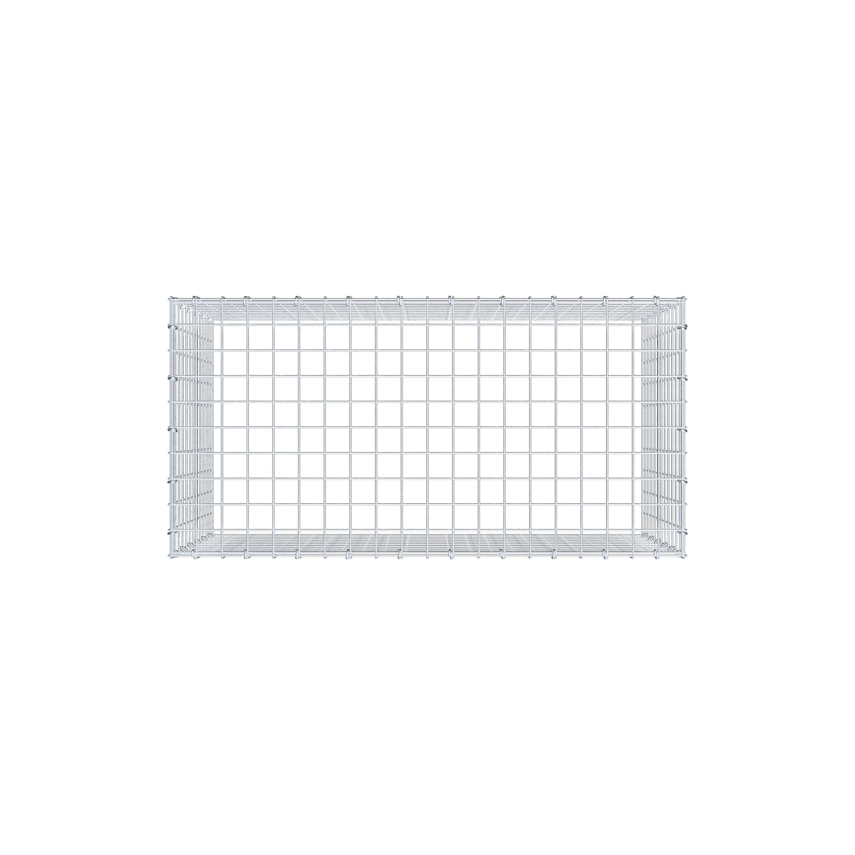 Anbaugabione Typ 3 100 cm x 60 cm x 50 cm (L x H x T), Maschenweite 5 cm x 5 cm, C-Ring