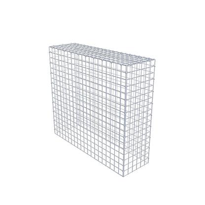 Typ 3 påbyggnadsgabion 100 cm x 90 cm x 30 cm (L x H x D), maskstorlek 5 cm x 5 cm, C-ring