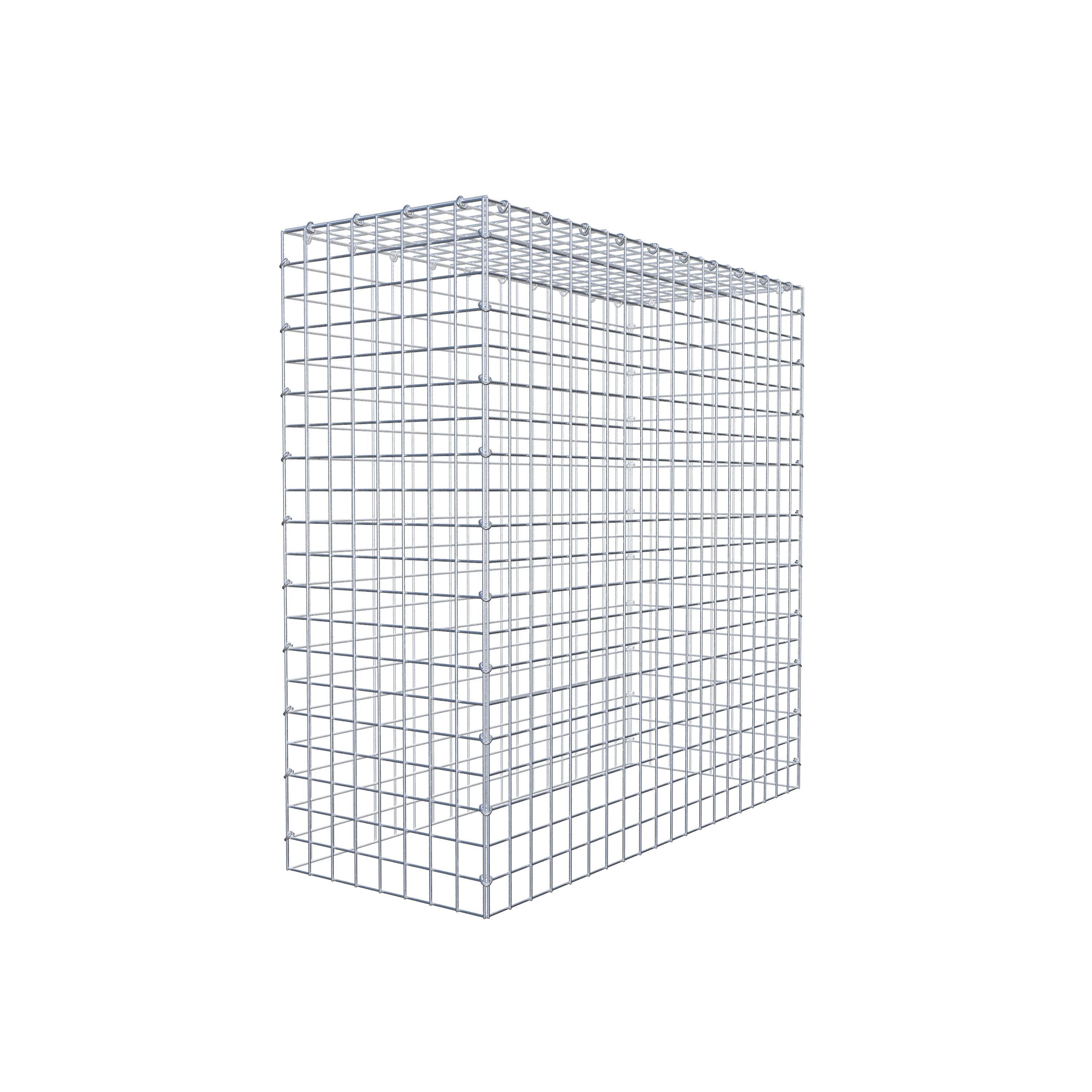 Monteret gabion type 3 100 cm x 100 cm x 40 cm (L x H x D), maskestørrelse 5 cm x 5 cm, C-ring