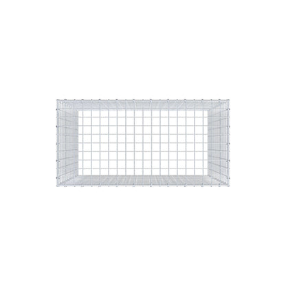 Anbaugabione Typ 3 100 cm x 100 cm x 50 cm (L x H x T), Maschenweite 5 cm x 5 cm, C-Ring