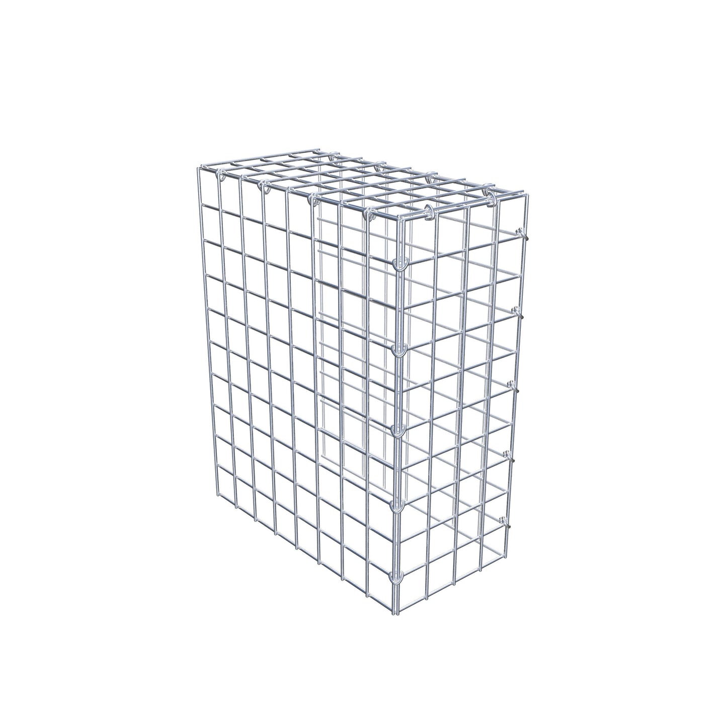 Anbaugabione Typ 4 50 cm x 40 cm x 20 cm (L x H x T), Maschenweite 5 cm x 5 cm, C-Ring