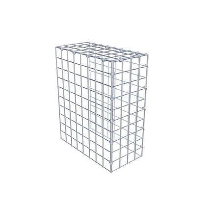 Anbaugabione Typ 4 50 cm x 40 cm x 20 cm (L x H x T), Maschenweite 5 cm x 5 cm, C-Ring