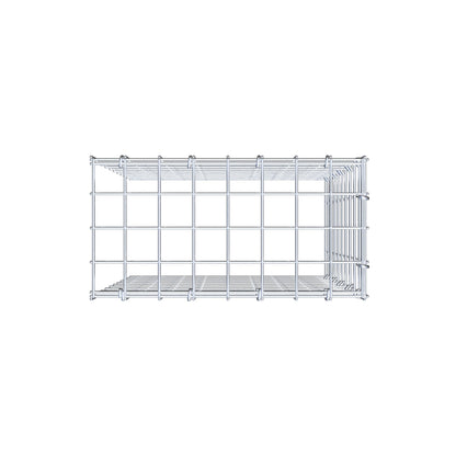 Anbaugabione Typ 4 50 cm x 40 cm x 20 cm (L x H x T), Maschenweite 5 cm x 5 cm, C-Ring