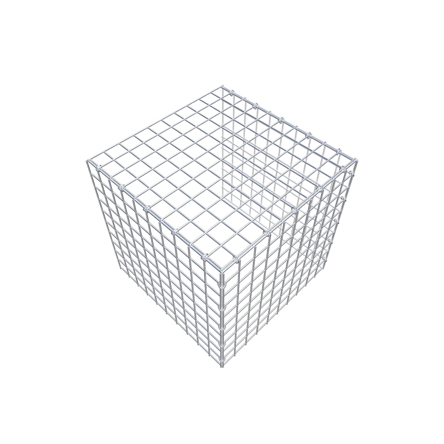 Gavión adicional tipo 4 50 cm x 50 cm x 50 cm (L x A x P), malla 5 cm x 5 cm, anillo en C